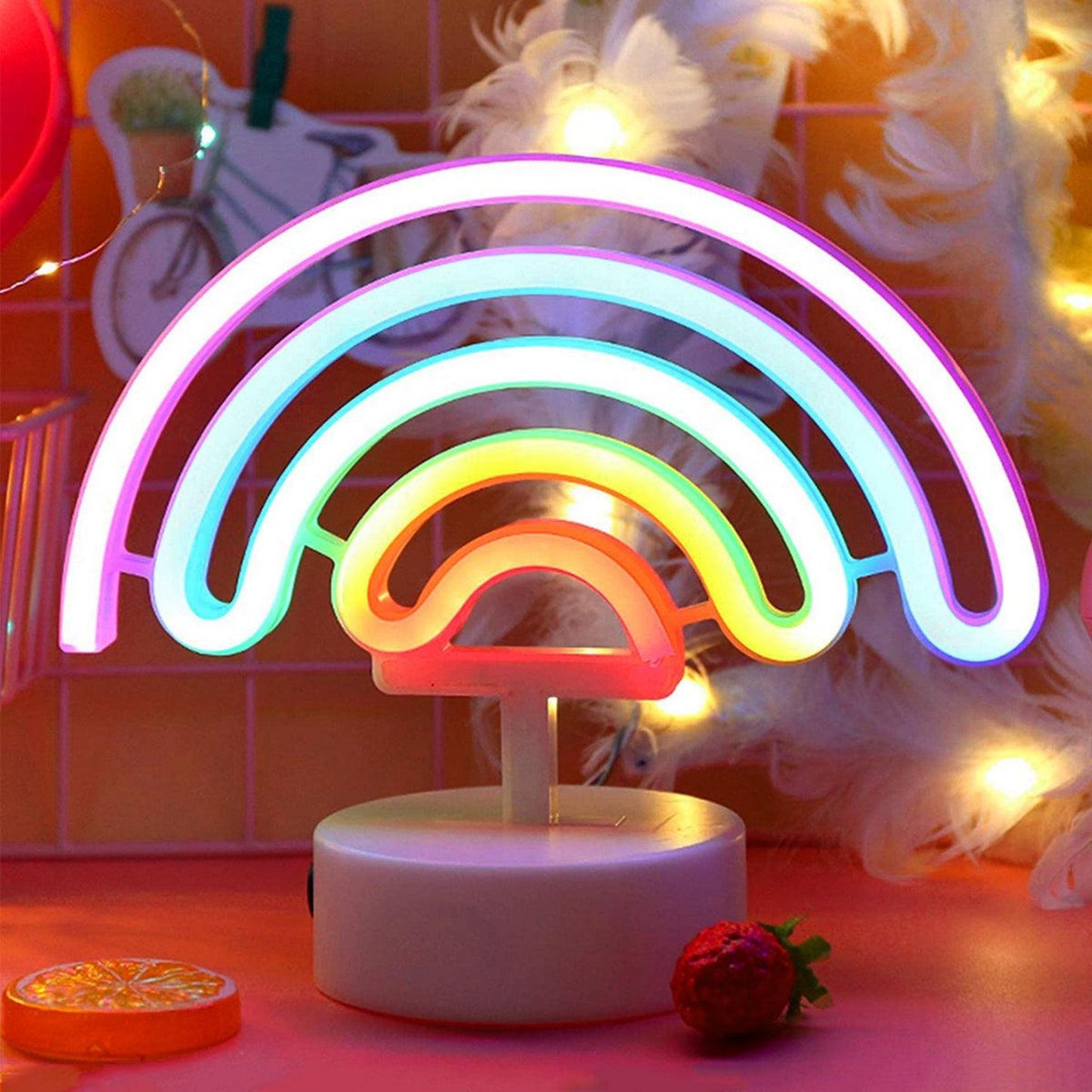 Nachtlicht Regenbogen – Bunte LED - Schlummerleuchte für Kinderzimmer - Nachtlicht Kinder