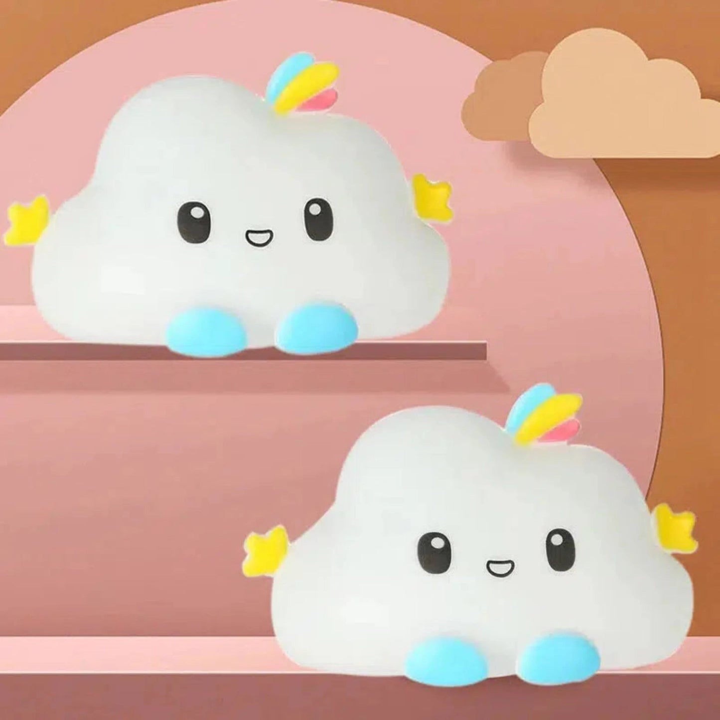 Nachtlicht Wolke LED Klein für Kinderzimmer - Nachtlicht Kinder