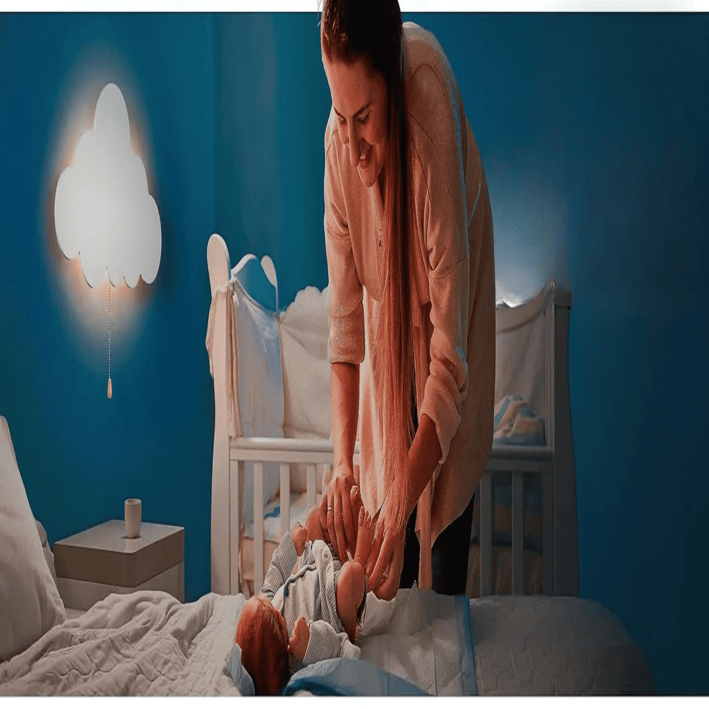 Nachtlicht Wolke LED Wandleuchte für Kinderzimmer - Nachtlicht Kinder