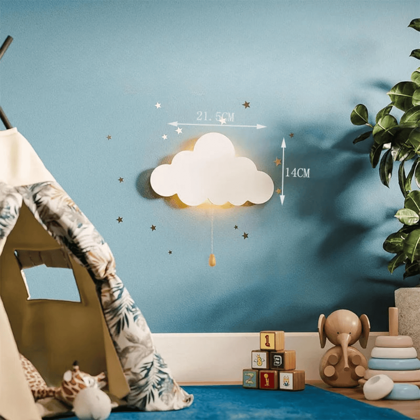 Nachtlicht Wolke LED Wandleuchte für Kinderzimmer - Nachtlicht Kinder