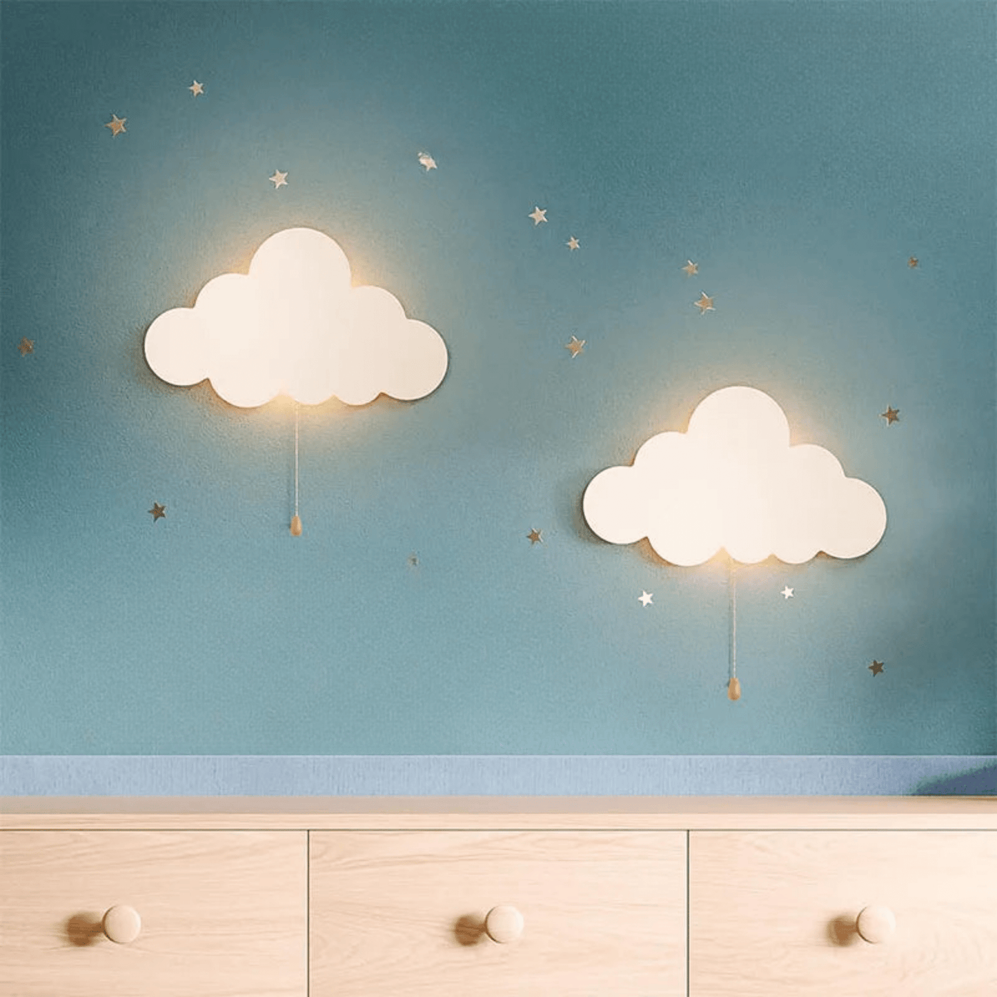 Nachtlicht Wolke LED Wandleuchte für Kinderzimmer - Nachtlicht Kinder