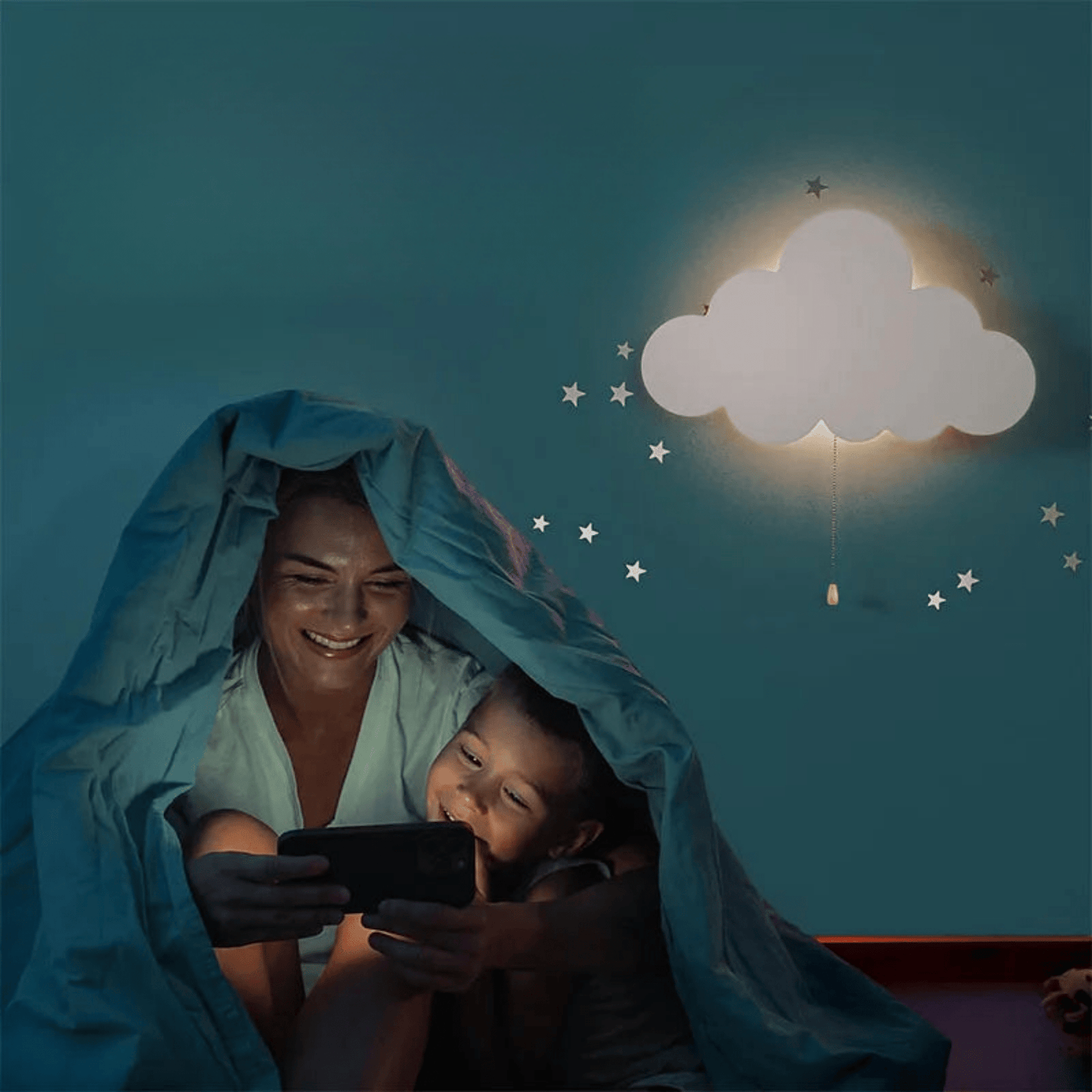 Nachtlicht Wolke LED Wandleuchte für Kinderzimmer - Nachtlicht Kinder