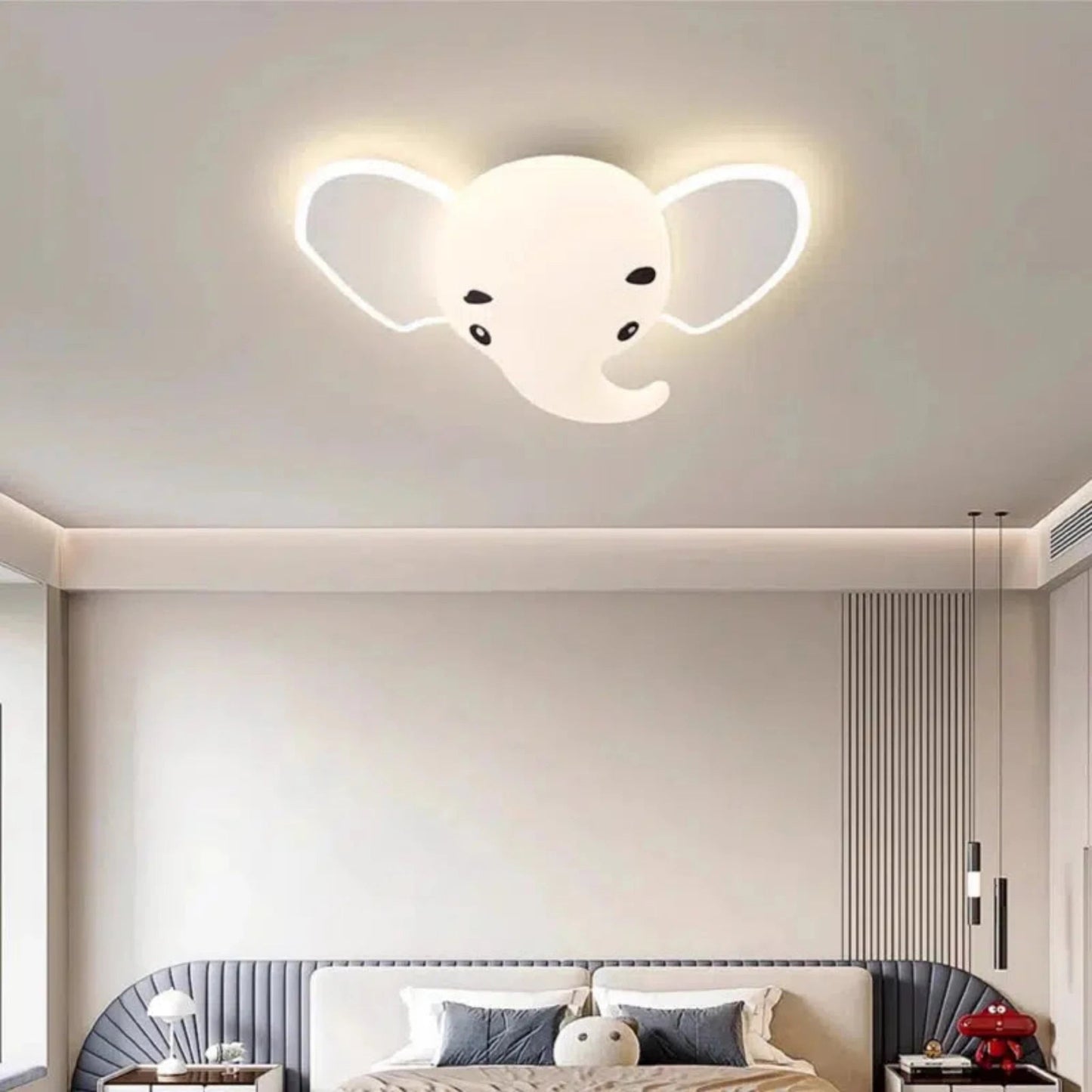 Niedliche Elefanten - Deckenlampe als Nachtlicht für Kinder - Nachtlicht Kinder