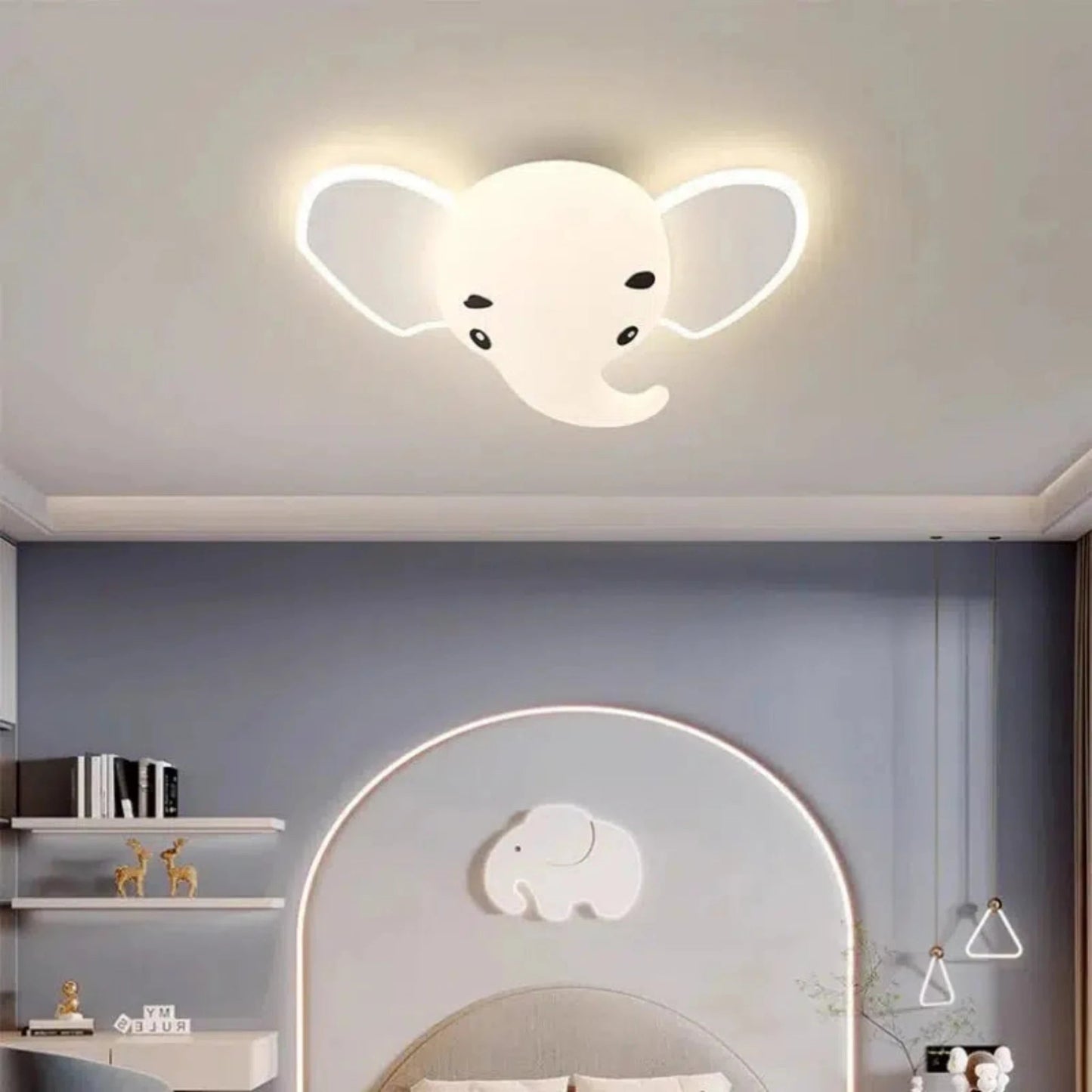Niedliche Elefanten - Deckenlampe als Nachtlicht für Kinder - Nachtlicht Kinder