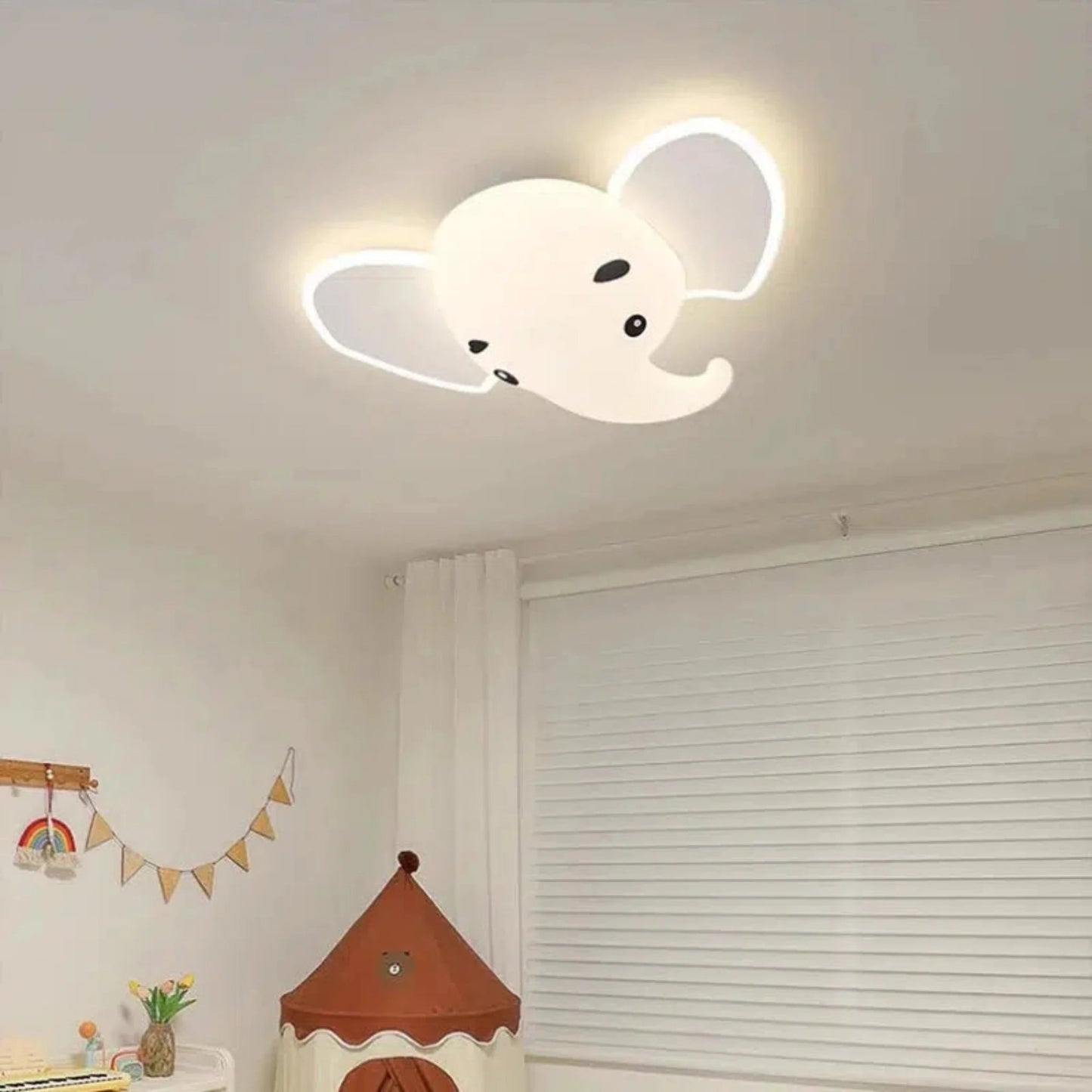 Niedliche Elefanten - Deckenlampe als Nachtlicht für Kinder - Nachtlicht Kinder