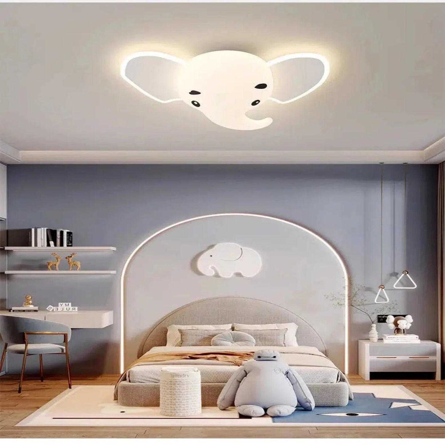 Niedliche Elefanten - Deckenlampe als Nachtlicht für Kinder - Nachtlicht Kinder