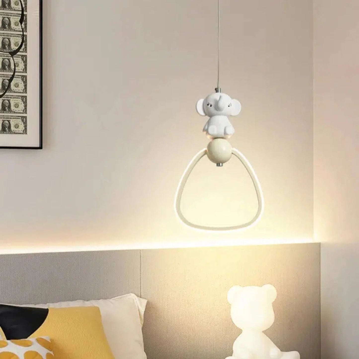 Niedliche hängende Elefanten - Nachtlampe für das Kinderzimmer - Nachtlicht Kinder