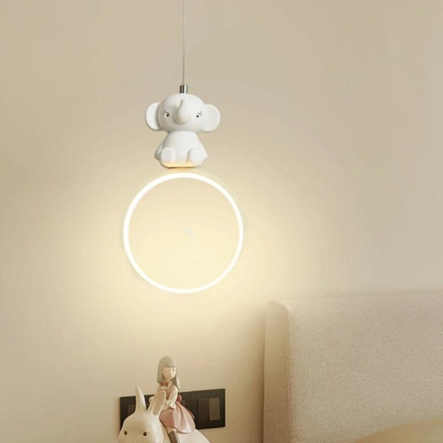 Niedliche hängende Elefanten - Nachtlampe für das Kinderzimmer - Nachtlicht Kinder