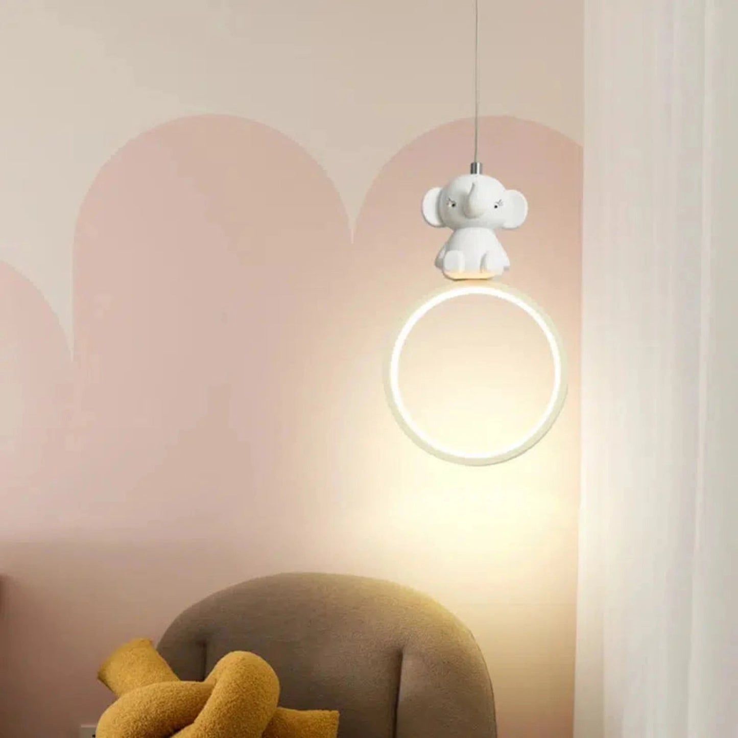 Niedliche hängende Elefanten - Nachtlampe für das Kinderzimmer - Nachtlicht Kinder