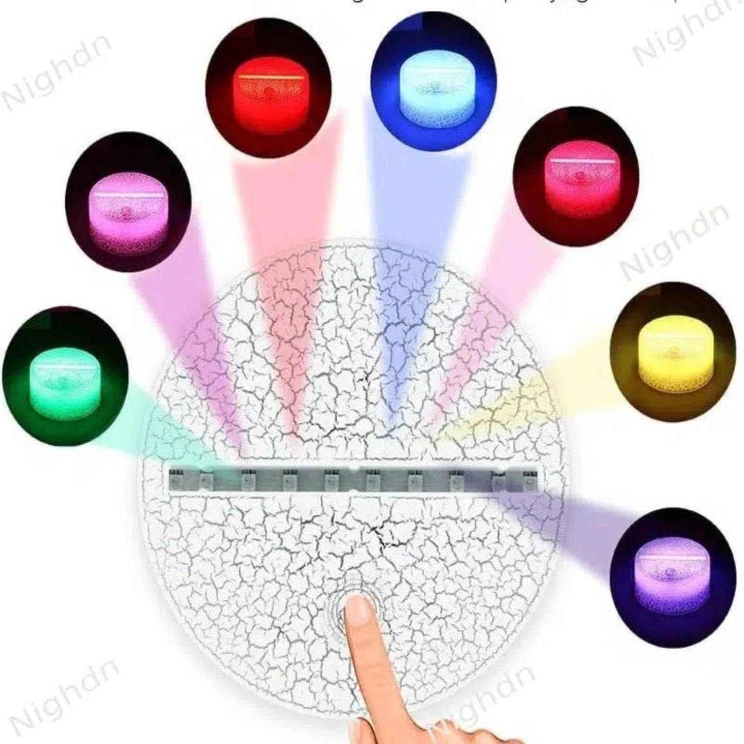 Niedliches 3D Nachtlicht Elefant für Kinder mit Touch oder Fernbedienung - Nachtlicht Kinder