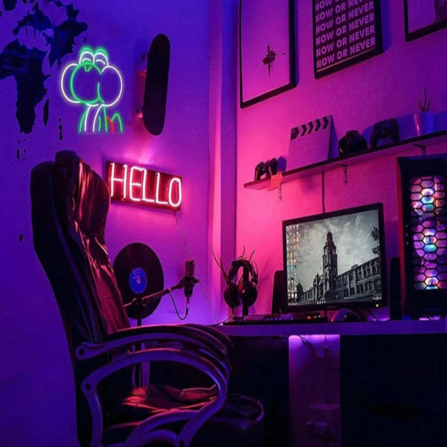 Niedliches Dino Nachtlicht als Wandlampe für Kinderzimmer - Nachtlicht Kinder