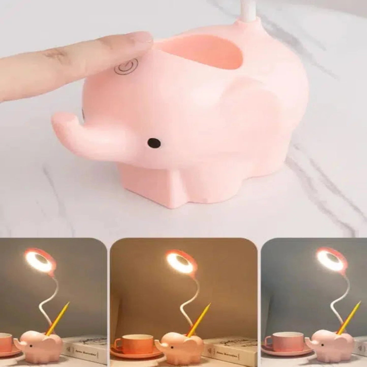 Niedliches Nachtlicht Kinder Elefant mit Touch - Steuerung - Nachtlicht Kinder