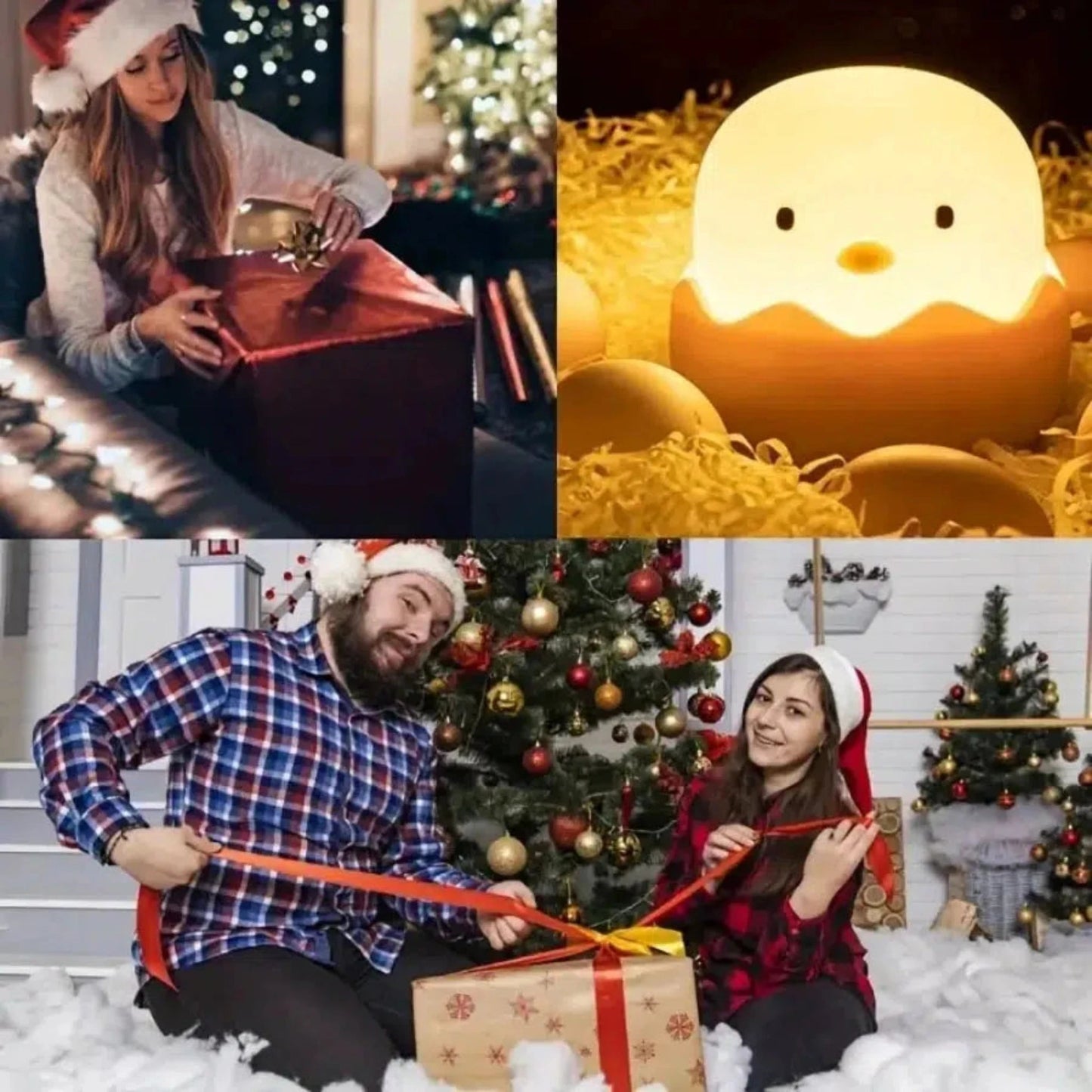 Niedliches Nachtlicht Küken Ei – Schlüpfendes Küken als Schlummerleuchte für Kinder - Nachtlicht Kinder