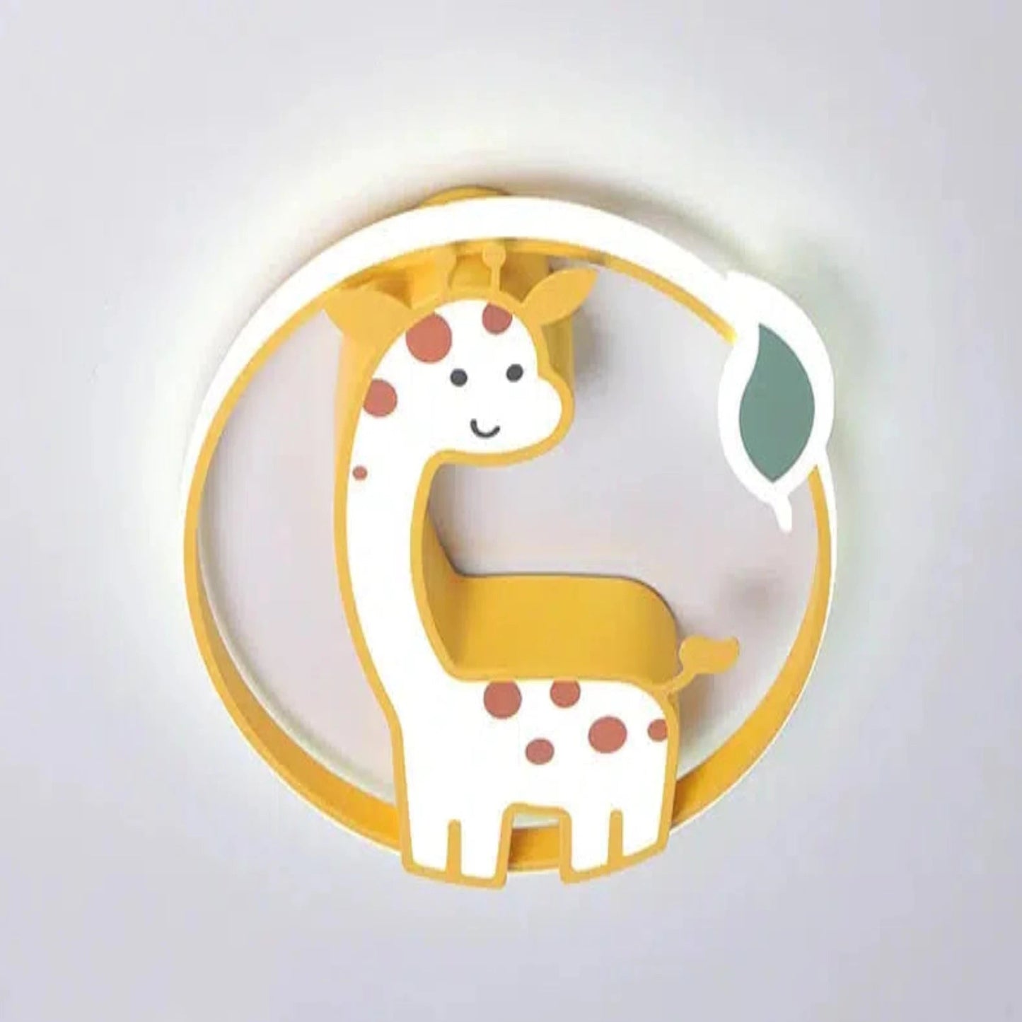Nordisches Giraffen - Nachtlicht: Dimmbarer LED - Deckenstrahler mit Fernbedienung - Nachtlicht Kinder