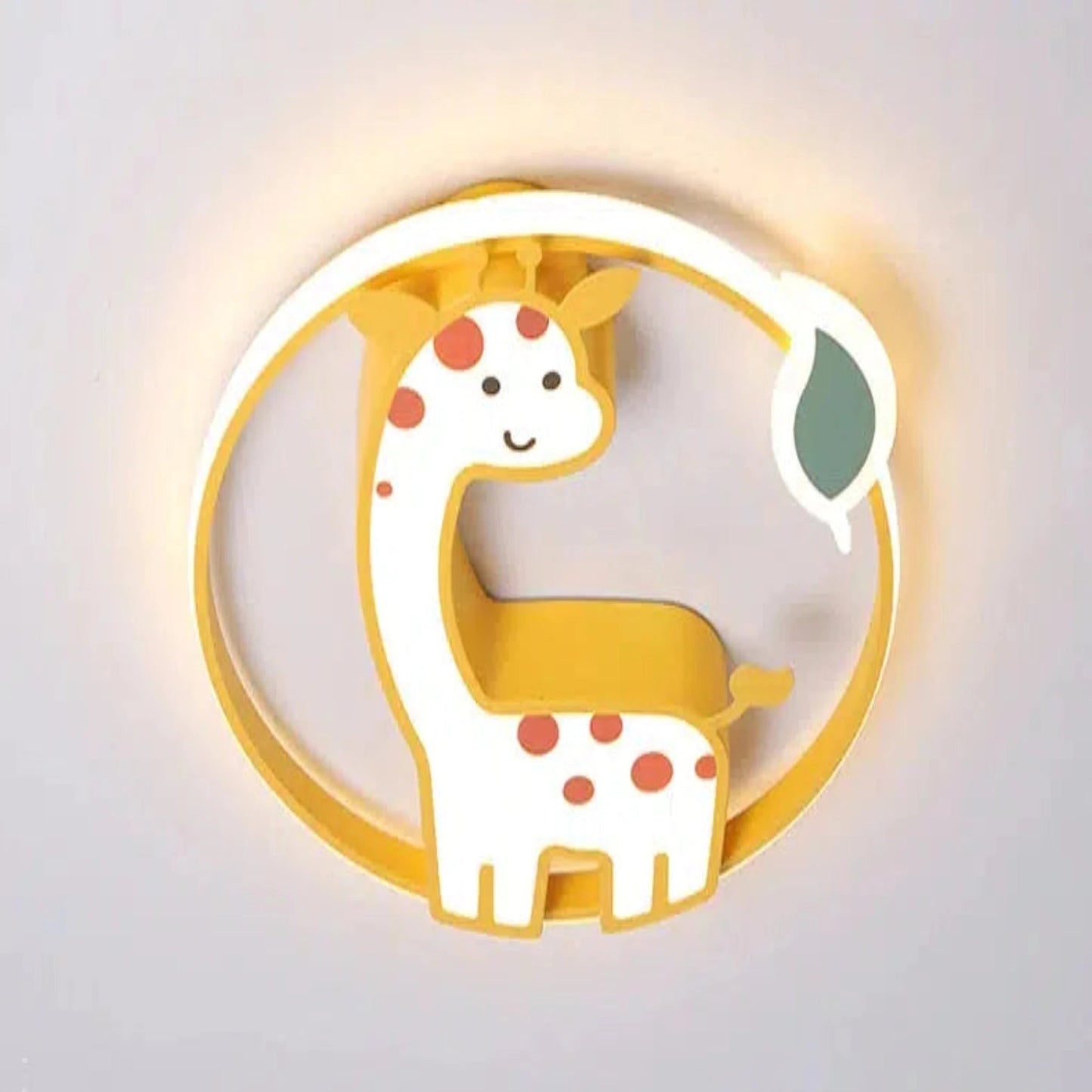 Nordisches Giraffen - Nachtlicht: Dimmbarer LED - Deckenstrahler mit Fernbedienung - Nachtlicht Kinder