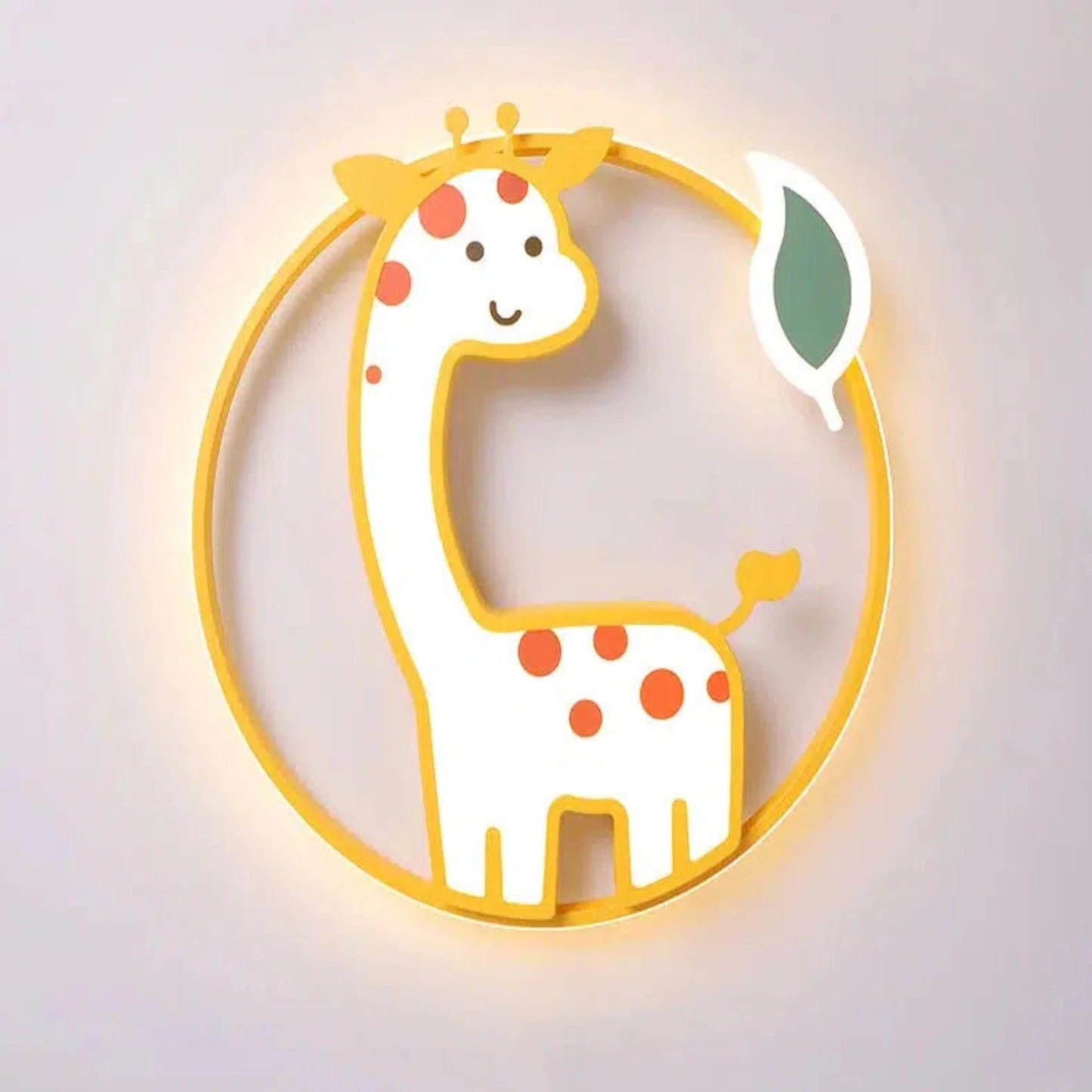 Nordisches Giraffen - Nachtlicht: Dimmbarer LED - Deckenstrahler mit Fernbedienung - Nachtlicht Kinder