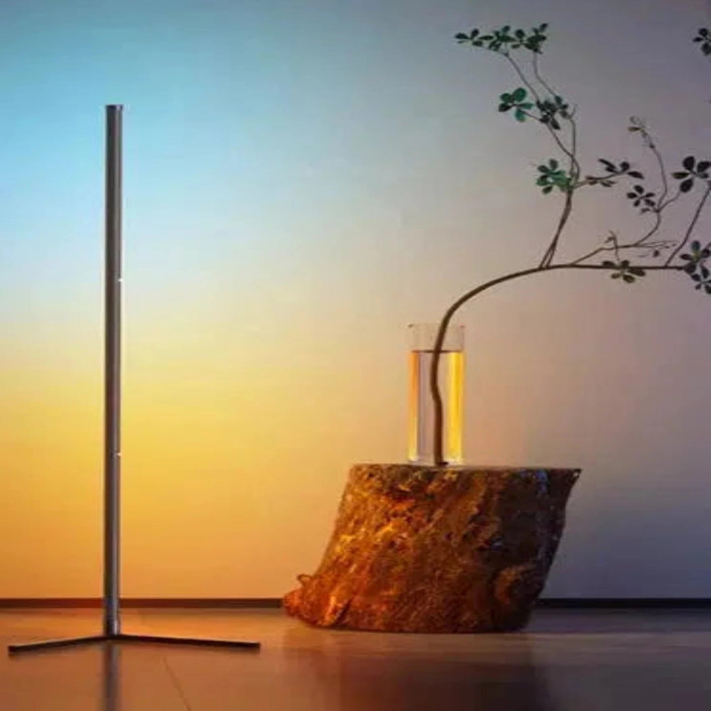 Stehlampe dimmbar LED 150cm/40cm mit Musiksteuerung - Nachtlicht Kinder