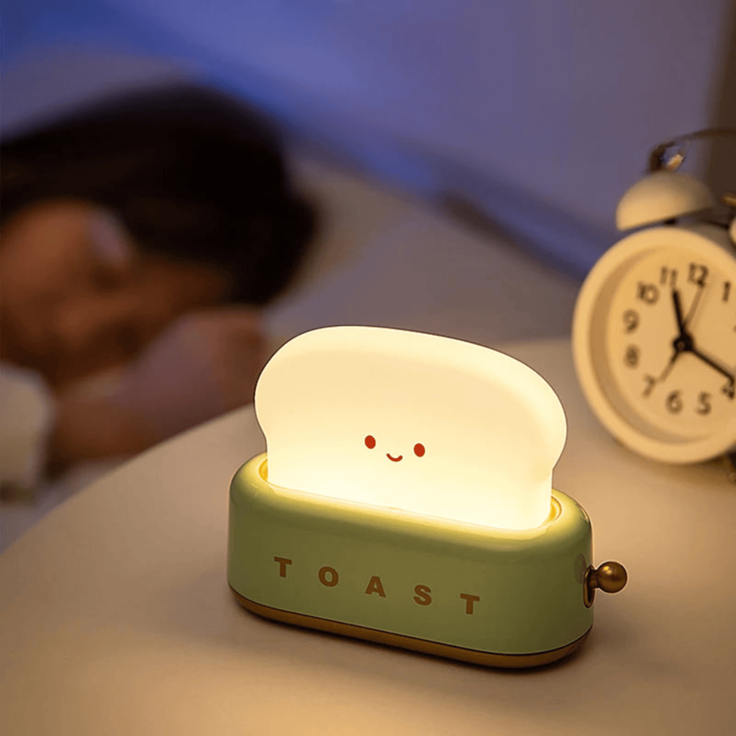 Stilllicht LED Toaster Design mit Timer und Dimmer - Nachtlicht Kinder