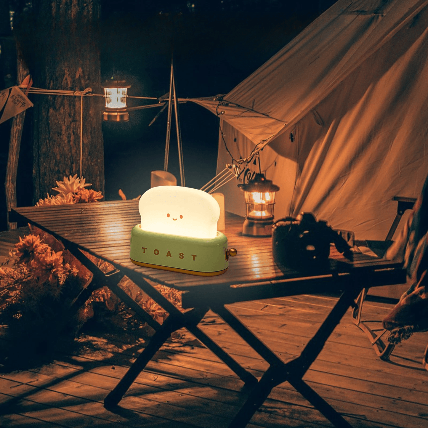 Stilllicht LED Toaster Design mit Timer und Dimmer - Nachtlicht Kinder