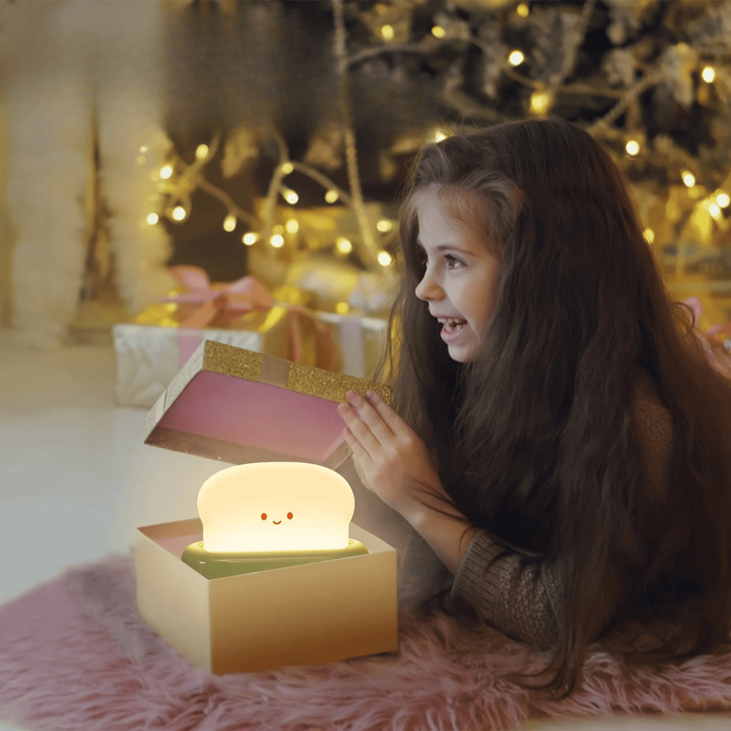 Stilllicht LED Toaster Design mit Timer und Dimmer - Nachtlicht Kinder