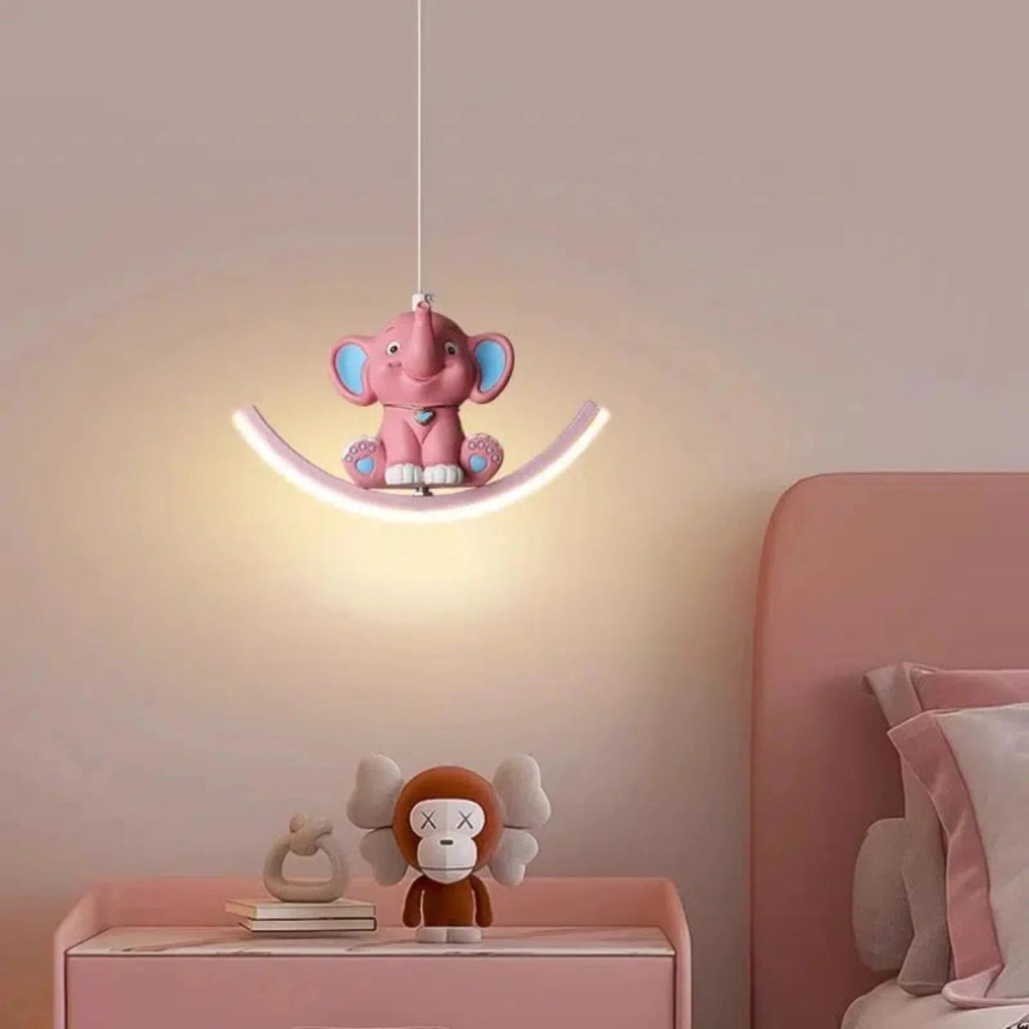 Süße Elefanten - Hängelampe als Nachtlicht fürs Kinderzimmer - Nachtlicht Kinder