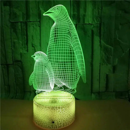 3D LED Nachtlicht Pinguin – Kreative Schlummerleuchte für Kinder-Nachtlicht-Ma boutique