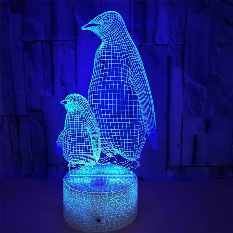 3D LED Nachtlicht Pinguin – Kreative Schlummerleuchte für Kinder-Nachtlicht-Ma boutique