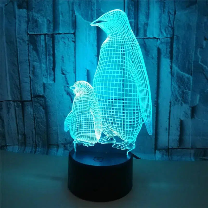 3D LED Nachtlicht Pinguin – Kreative Schlummerleuchte für Kinder-Nachtlicht-Ma boutique