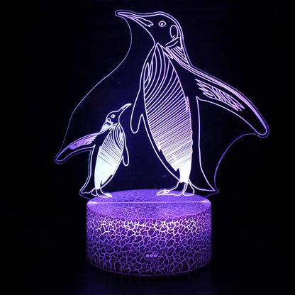 3D LED Nachtlicht Pinguin – Kreative Schlummerleuchte für Kinder-Nachtlicht-Ma boutique