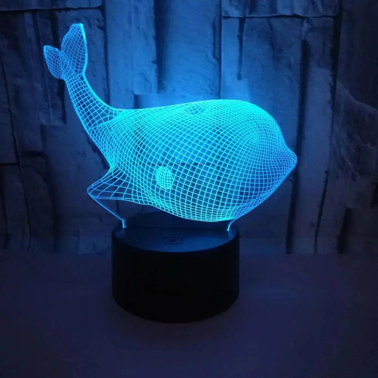 3D LED Nachtlicht Wal – Faszinierende Kinderlampe mit Touch und Fernbedienung-Nachtlicht-Ma boutique