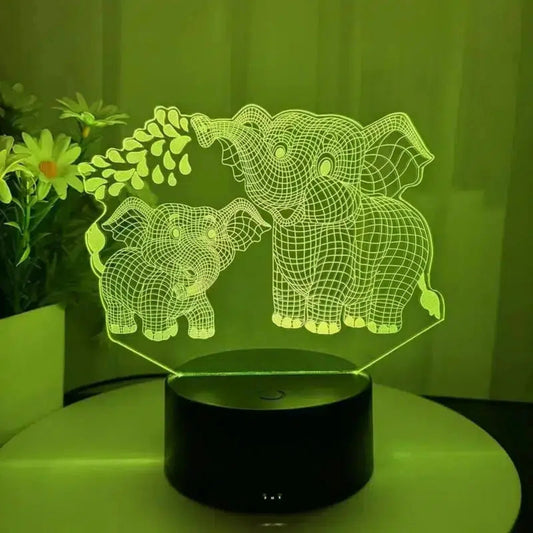 3D Nachtlicht Elefant mit Touch-Funktion für Kinder-Nachtlicht-Ma boutique