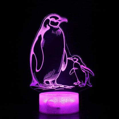 3D LED Nachtlicht Pinguin – Kreative Schlummerleuchte für Kinder - Nachtlicht Kinder