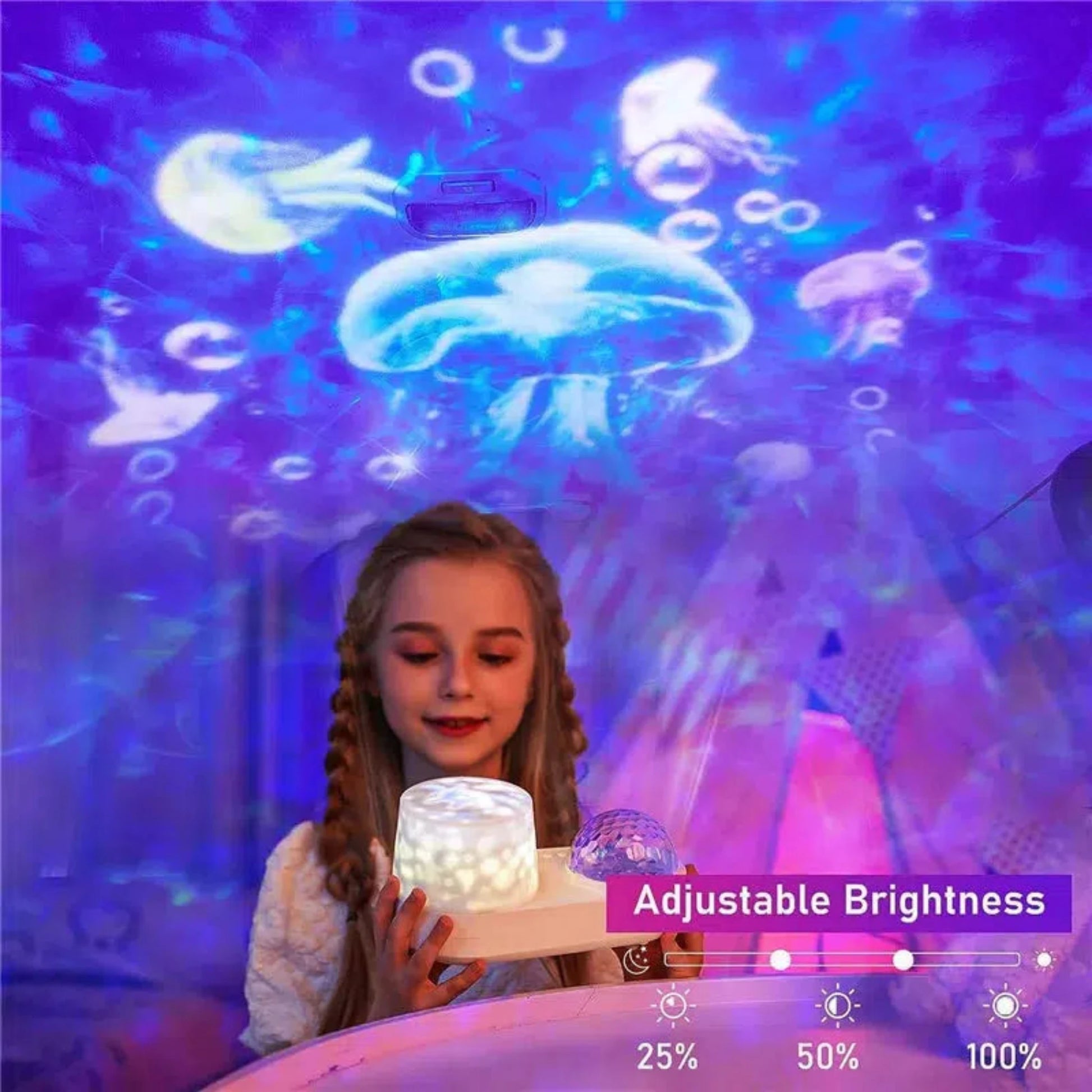 Aquarium Nachtlicht mit 6 Ozeanfilmen und 360° Projektion-Nachtlicht-Ma boutique