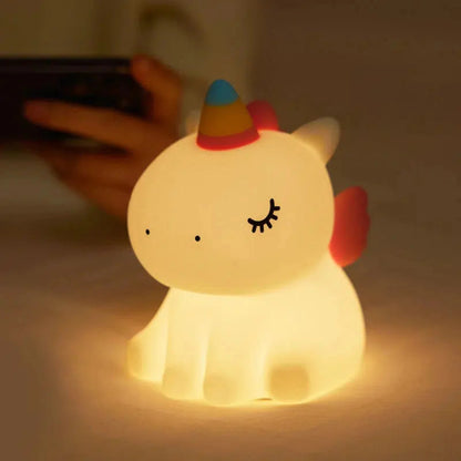 Einhorn Nachtlicht - LED Touch Lampe aus Silikon-Nachtlicht-Ma boutique