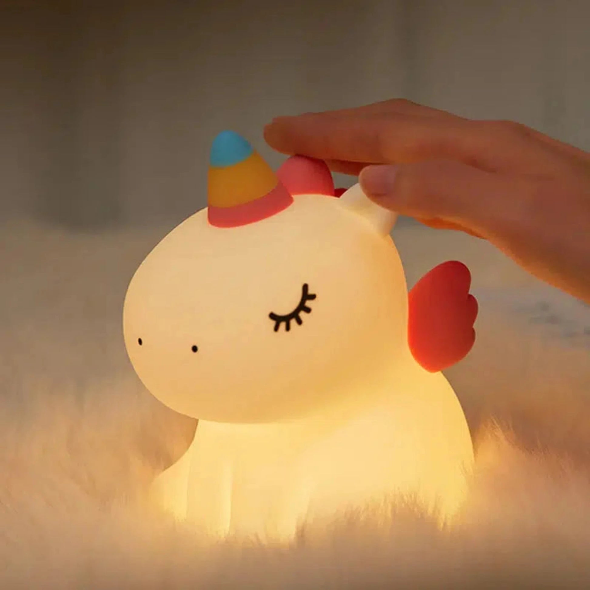 Einhorn Nachtlicht - LED Touch Lampe aus Silikon-Nachtlicht-Ma boutique