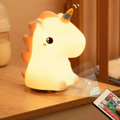 Einhorn Nachtlicht - LED Touch Lampe aus Silikon-Nachtlicht-Ma boutique