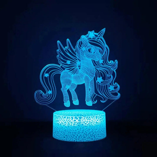 Einhorn Nachtlicht mit 3D LED für Kinder-Nachtlicht-Ma boutique