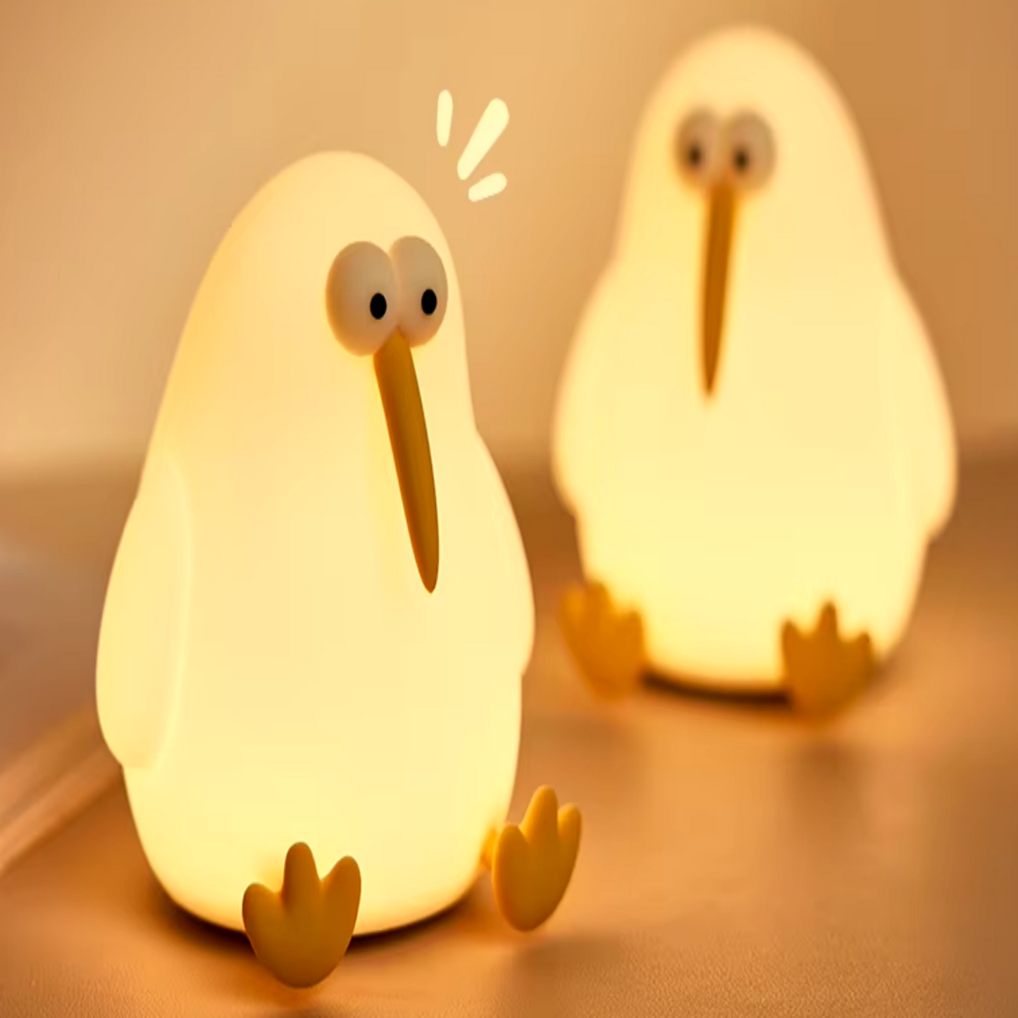 Lustiges Enten-Nachtlicht aus Silikon: LED-Lampe mit 3 Helligkeitsstufen-Nachtlicht-Ma boutique