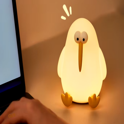 Lustiges Enten-Nachtlicht aus Silikon: LED-Lampe mit 3 Helligkeitsstufen-Nachtlicht-Ma boutique