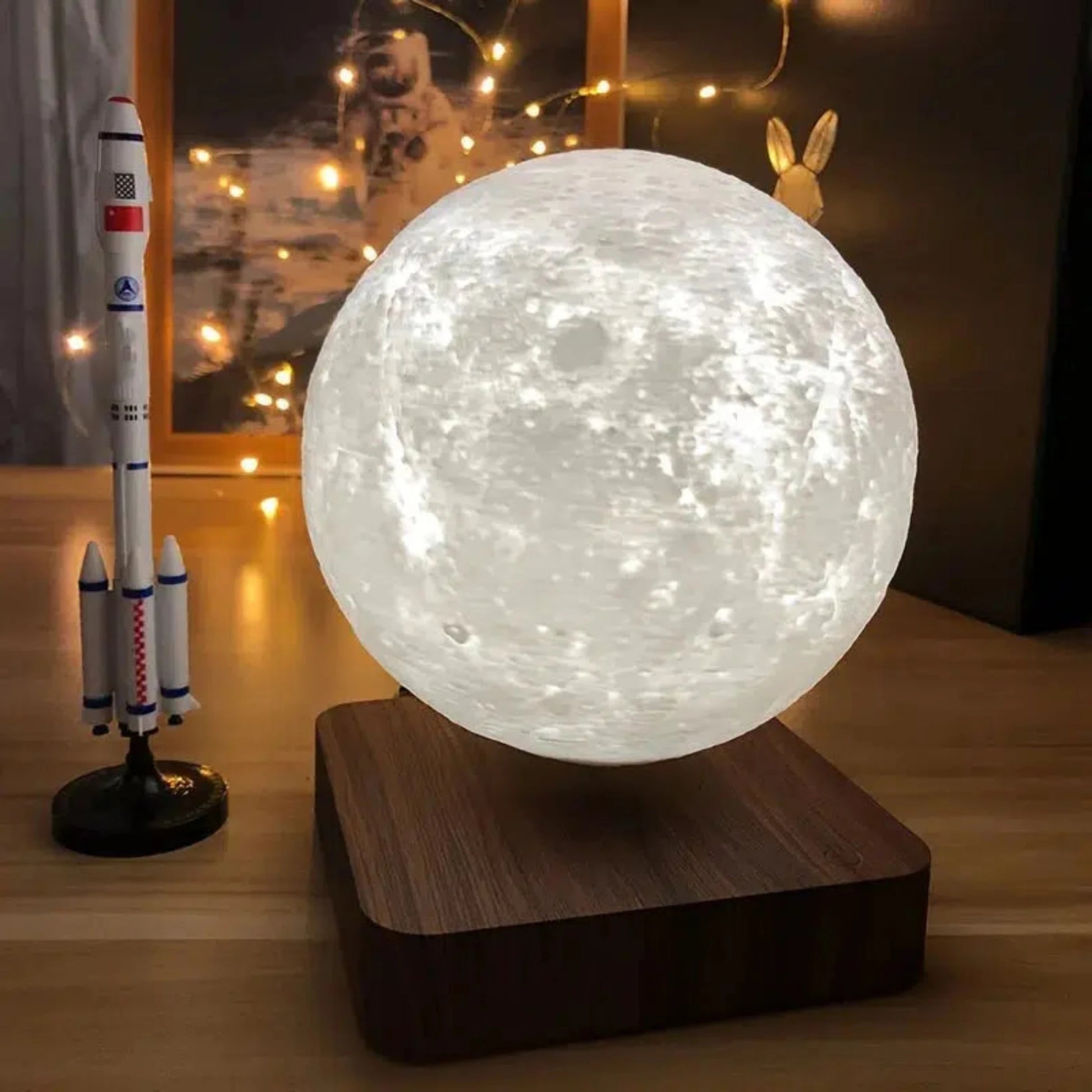 Magnetisch Schwebendes LED Nachtlicht Mond – Faszinierende 3D Mondlampe für Kinder-Nachtlicht-Ma boutique