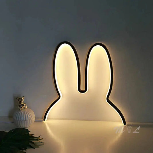 Moderne Nachtlicht Hase LED-Lampe mit USB-Anschluss-Nachtlicht-Ma boutique