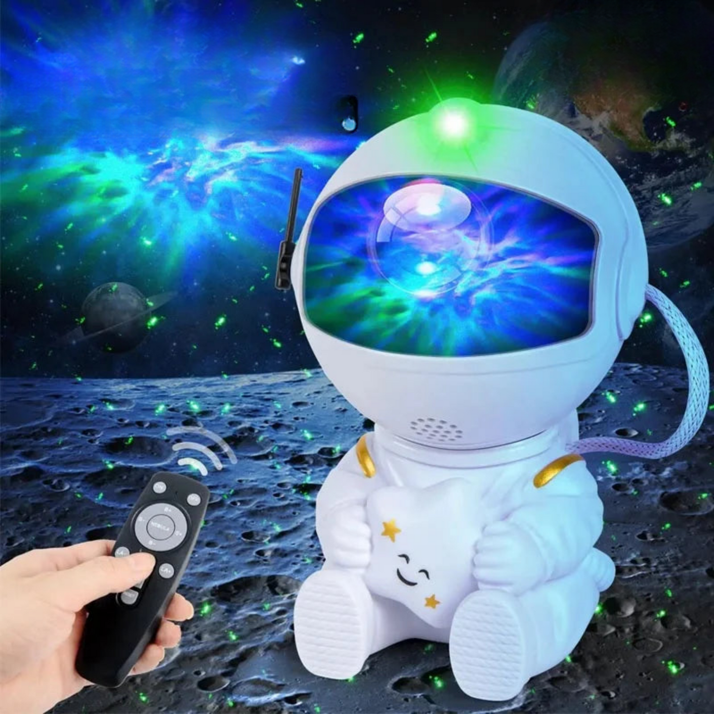 Nachtlicht Astronaut mit Sternenhimmel Projektor-Nachtlicht-Ma boutique