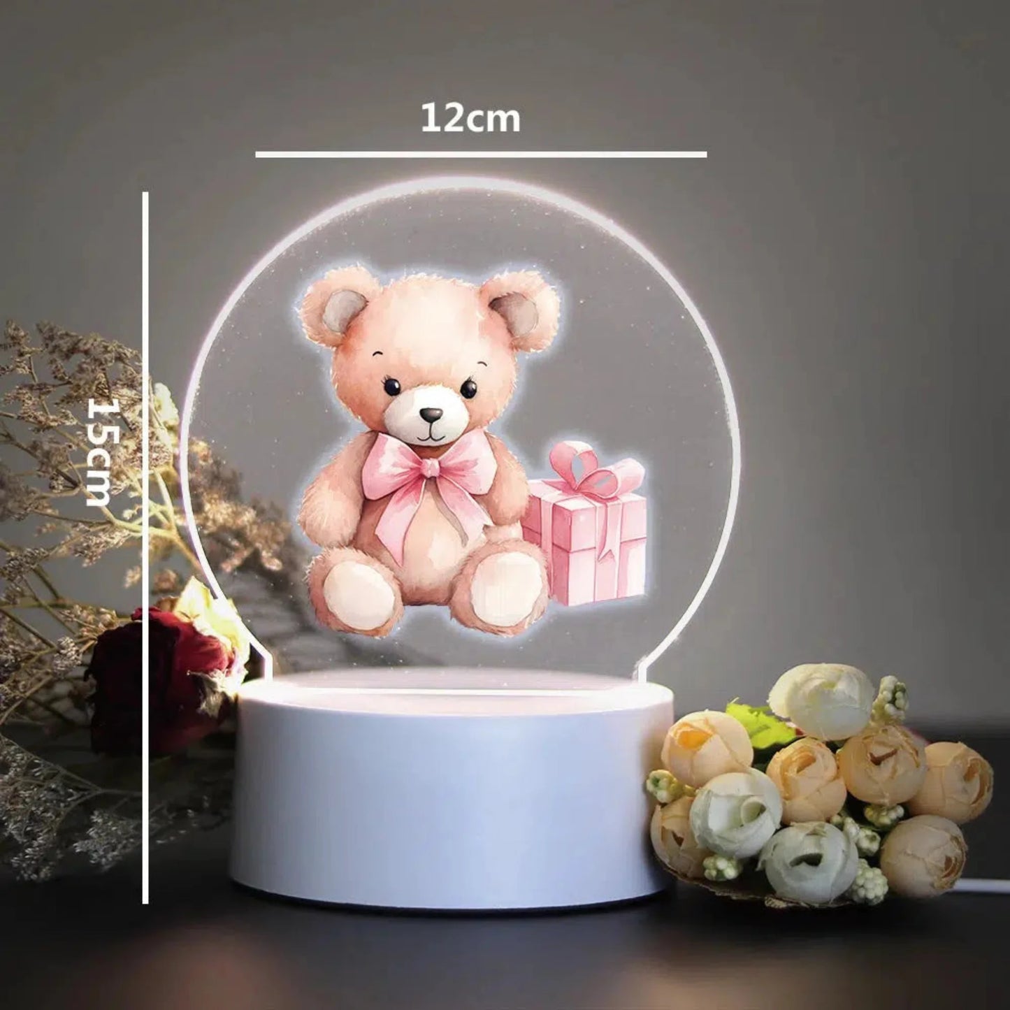 Nachtlicht Bär 3D LED mit Farbwechsel – perfektes Geschenk für Kinder-Nachtlicht-Ma boutique