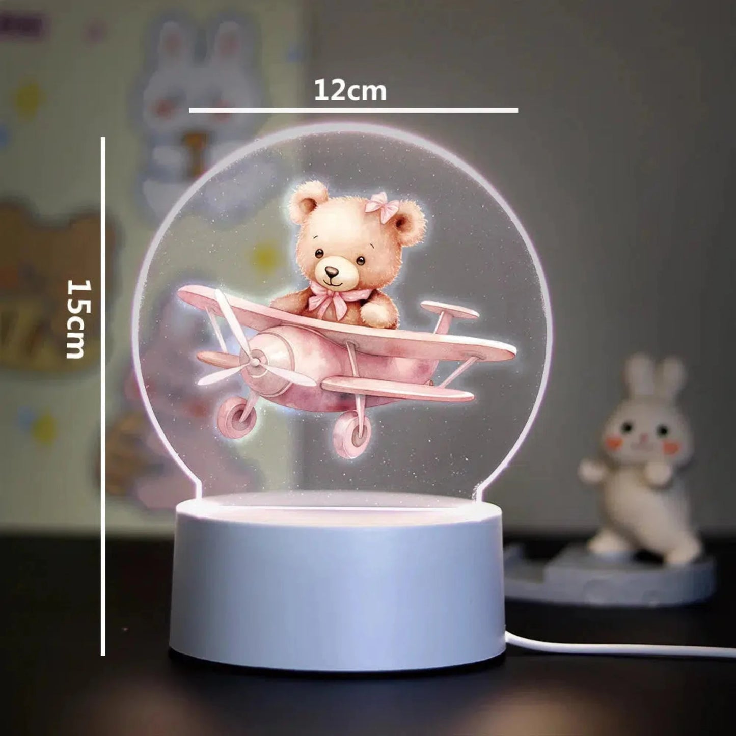 Nachtlicht Bär 3D LED mit Farbwechsel – perfektes Geschenk für Kinder-Nachtlicht-Ma boutique