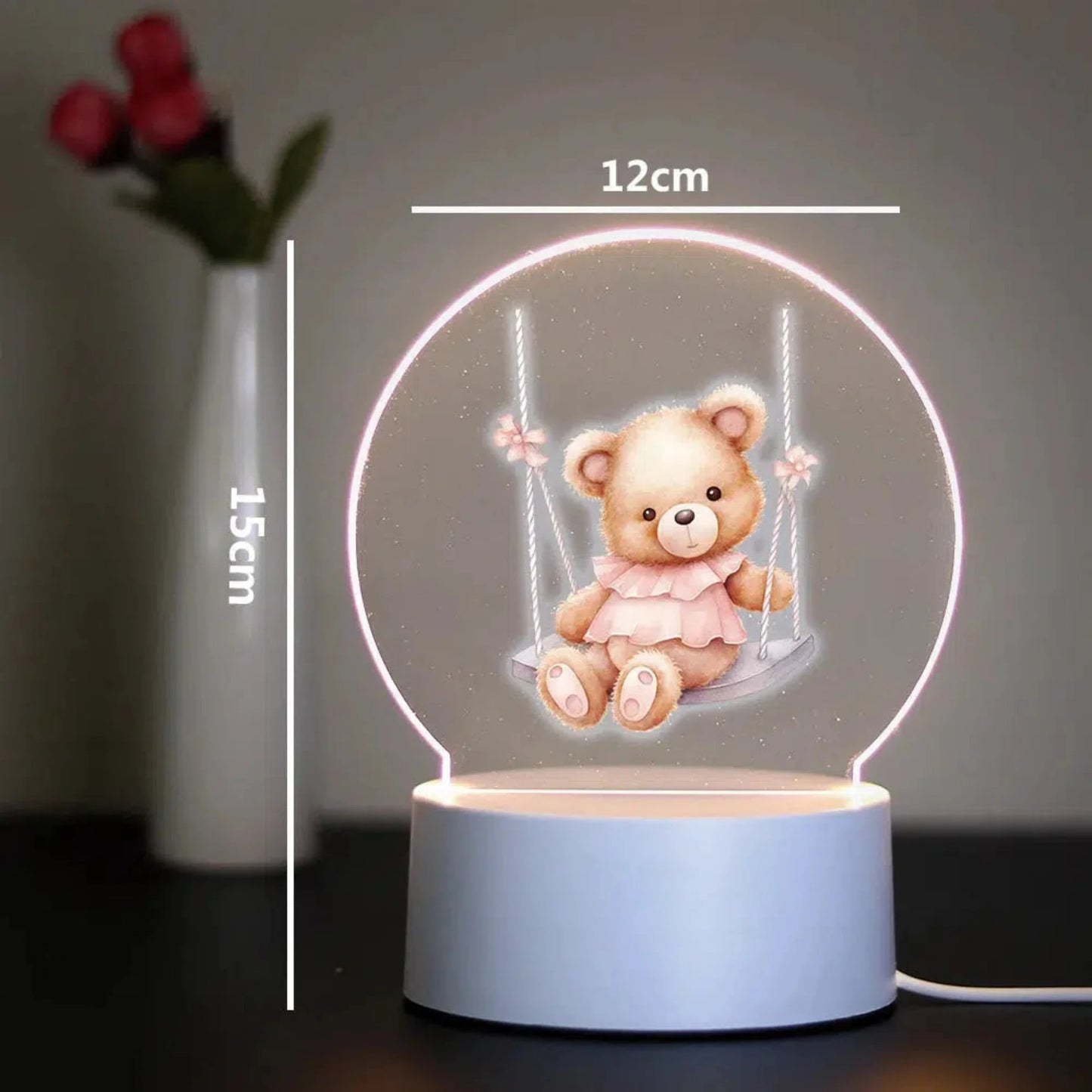 Nachtlicht Bär 3D LED mit Farbwechsel – perfektes Geschenk für Kinder-Nachtlicht-Ma boutique