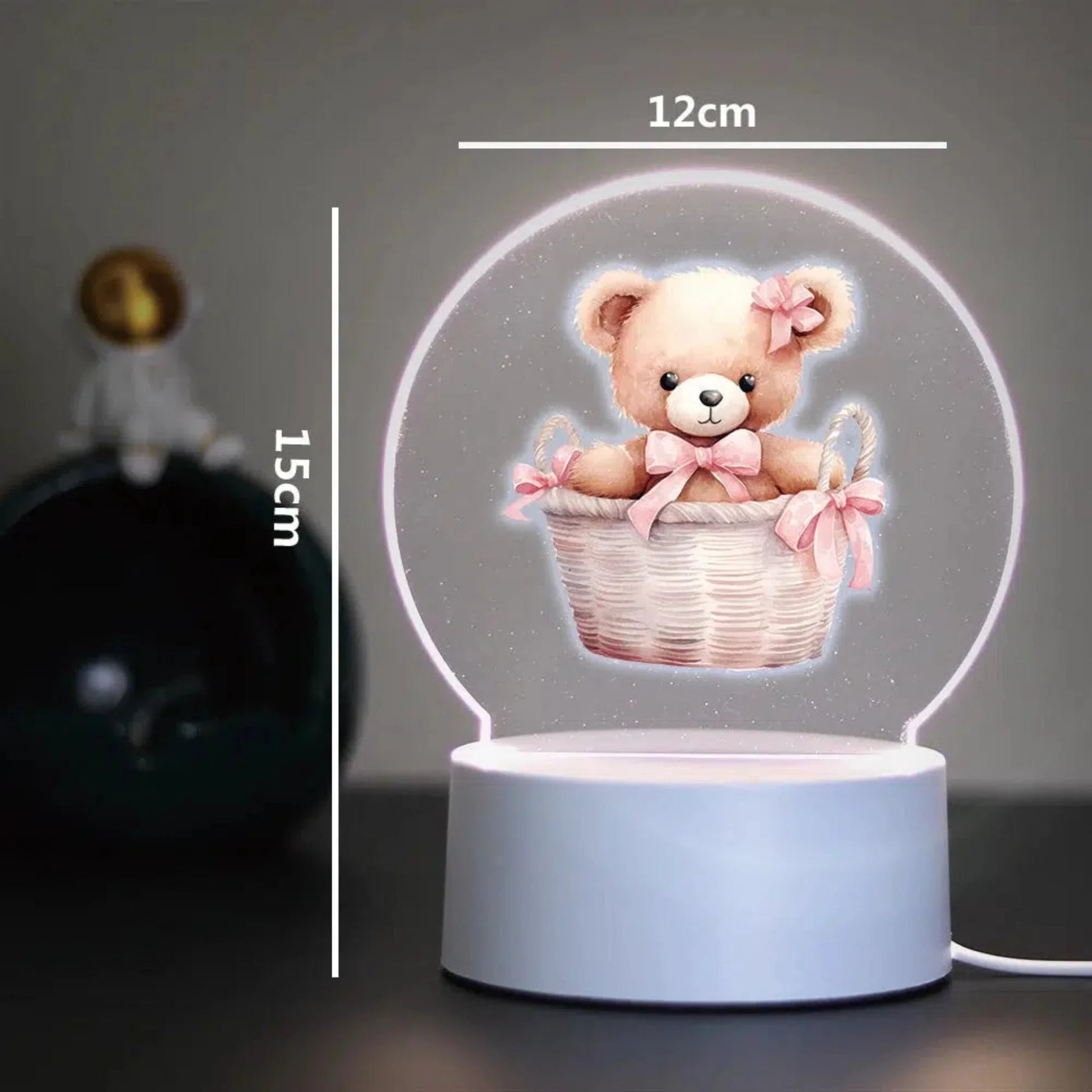 Nachtlicht Bär 3D LED mit Farbwechsel – perfektes Geschenk für Kinder-Nachtlicht-Ma boutique