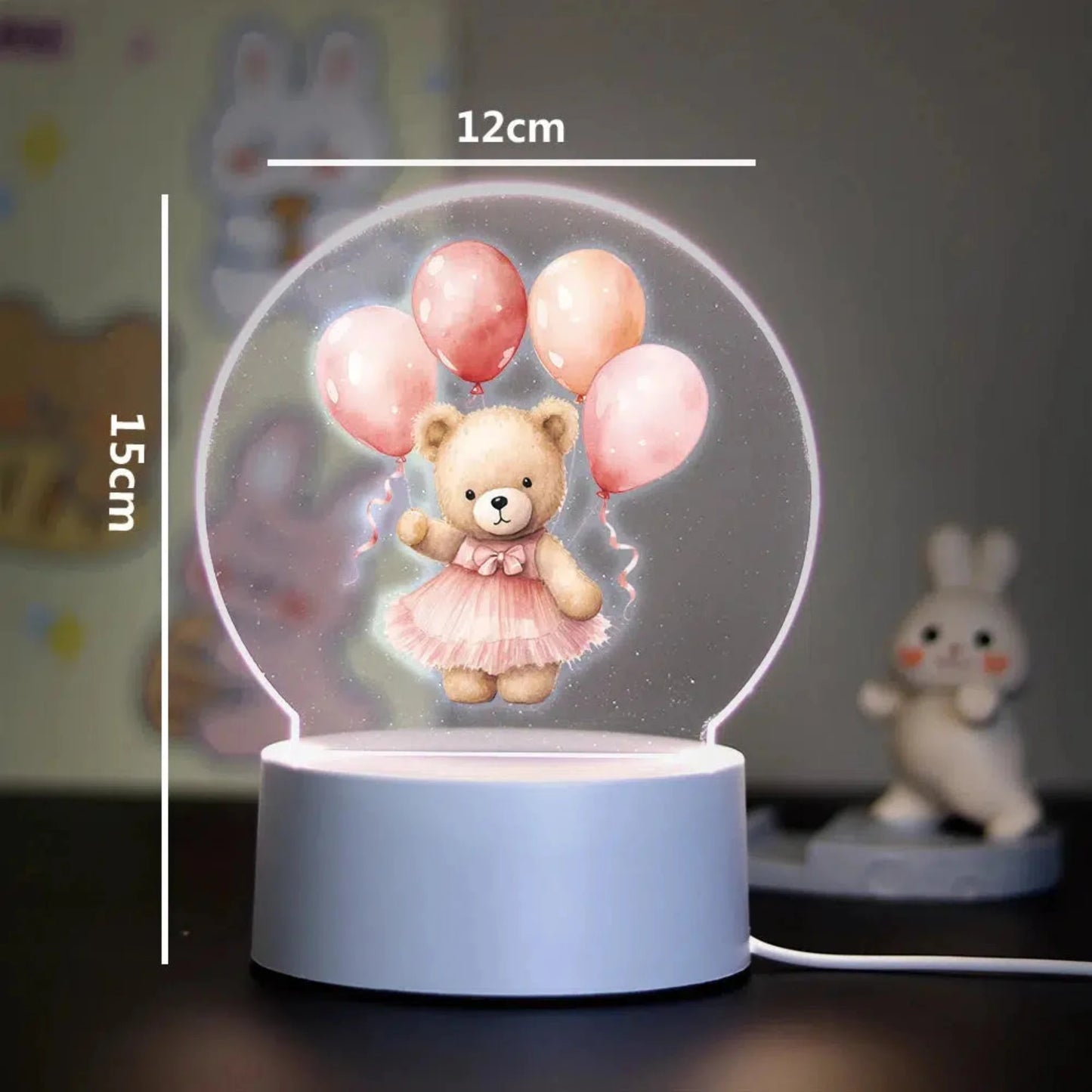 Nachtlicht Bär 3D LED mit Farbwechsel – perfektes Geschenk für Kinder-Nachtlicht-Ma boutique