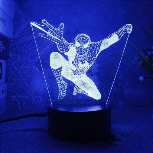 Nachtlicht Disney - Spiderman 3D LED Lampe mit Farbwechsel-Nachtlicht-Ma boutique