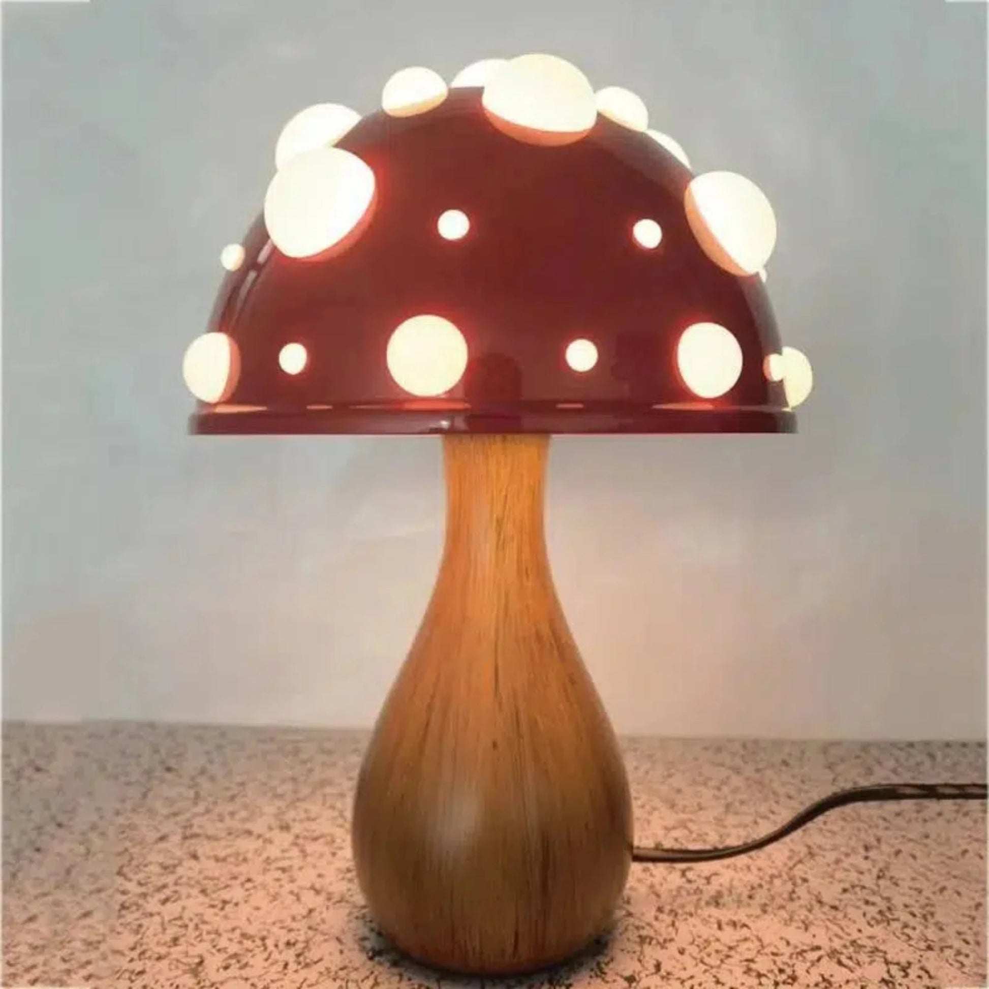 Nachtlicht Pilz – Elegante Amanita Tischlampe mit LED für Kinderzimmer-Nachtlicht-Ma boutique