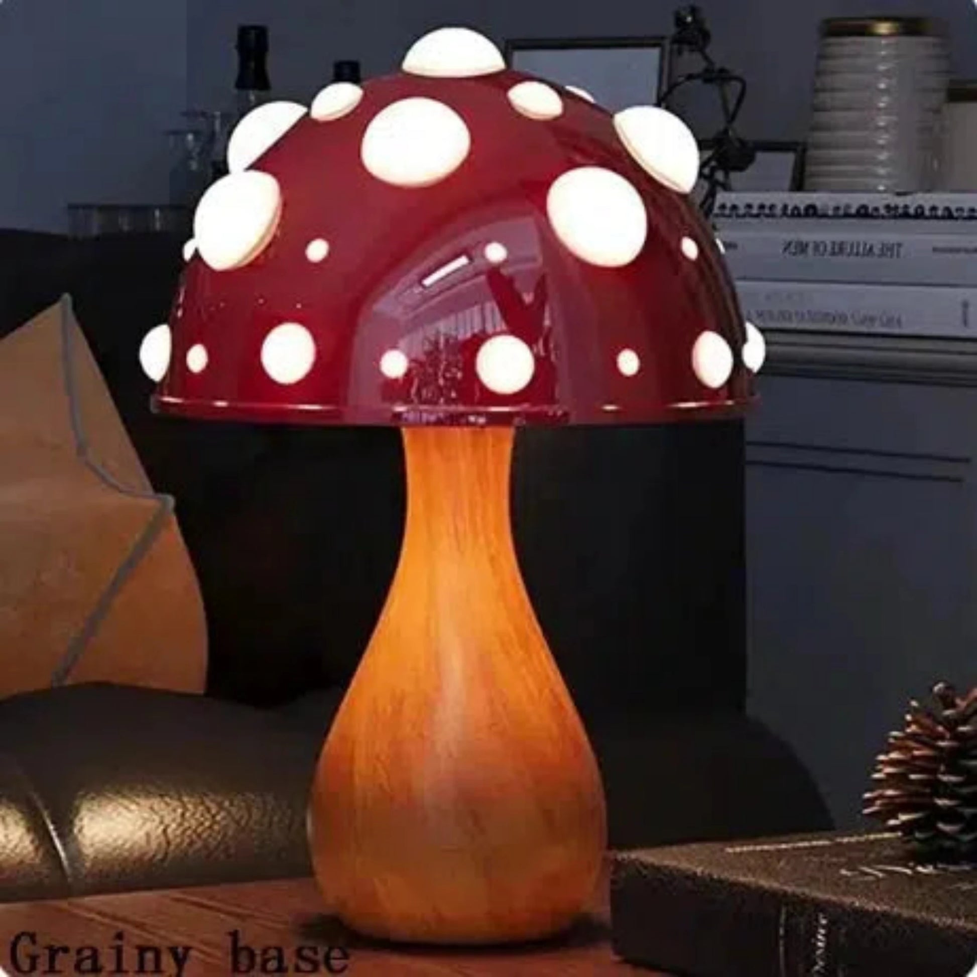 Nachtlicht Pilz – Elegante Amanita Tischlampe mit LED für Kinderzimmer-Nachtlicht-Ma boutique